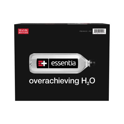 Essentia Bottled Water, Ionized Alkaline Water 1.5 L., 12 Pk.