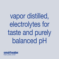 Smartwater Vapor Distilled Premium Water Bottles, 1 L., 15 Pk.