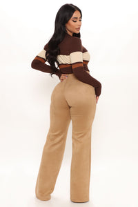 Fashion Nova Love and Lattes Stripe Bodysuit - Brown