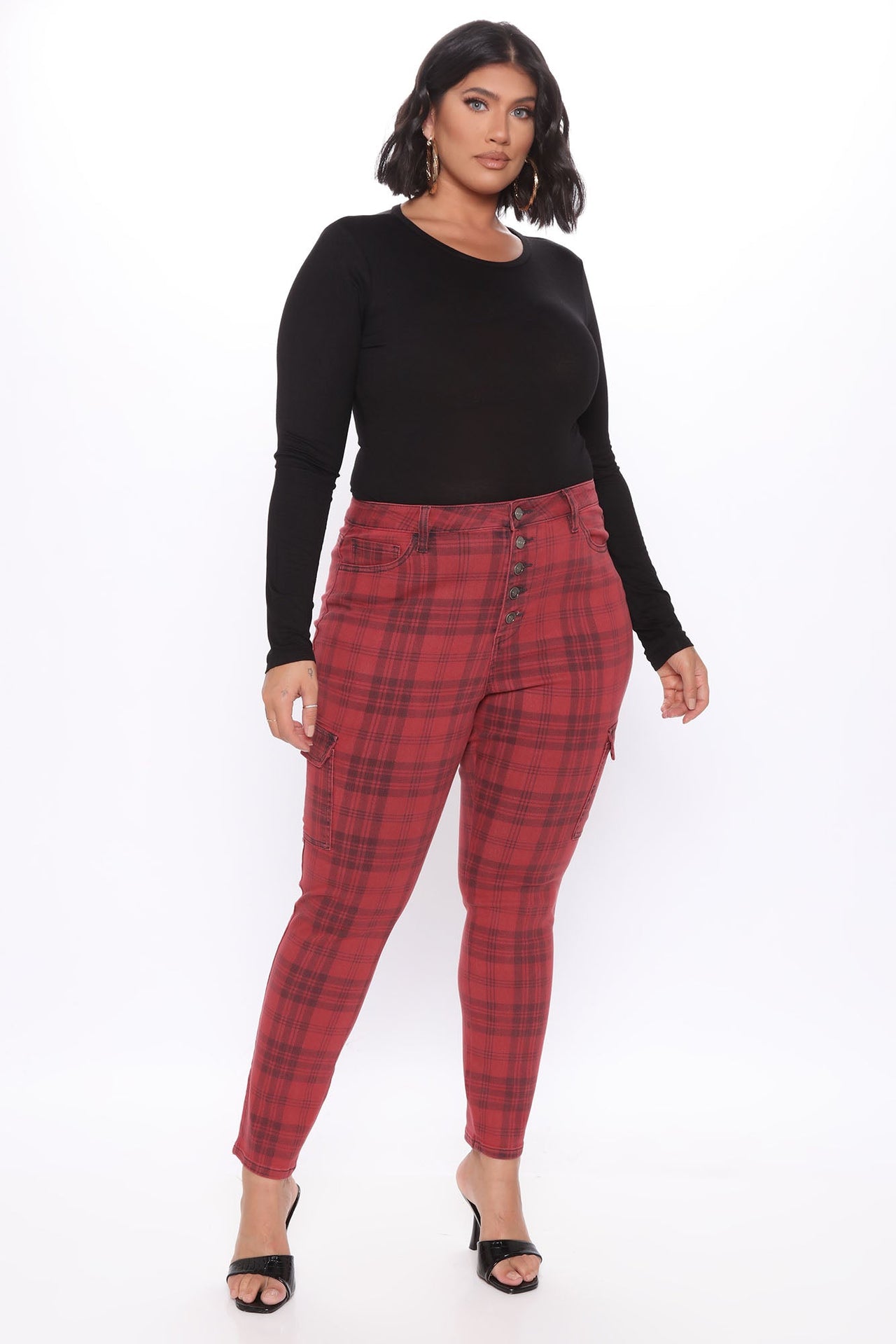 Fashion Nova Krystal Crew Neck Long Sleeve Bodysuit - Black