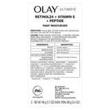 Olay Ultimate Retinol 24 + Vitamin E + Peptide Night Moisturizer, 1.7 Oz., 2 Pk.