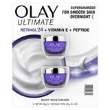 Olay Ultimate Retinol 24 + Vitamin E + Peptide Night Moisturizer, 1.7 Oz., 2 Pk.