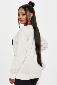 Fashion Nova Mickey Mouse Waving Sweater - White/combo