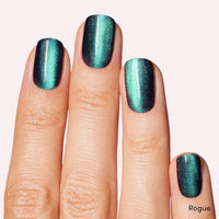 One Gel Color & Magnetic Duo - Midnight - Real Black & Rogue Magnetic Gel - 3-In-1 Base Coat, Nail Color & Top Coat - Gel Nail Polish Set