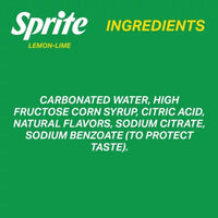 Sprite Lemon Lime Soda Soft Drinks, 16.9 Fl Oz., 24 Pk.