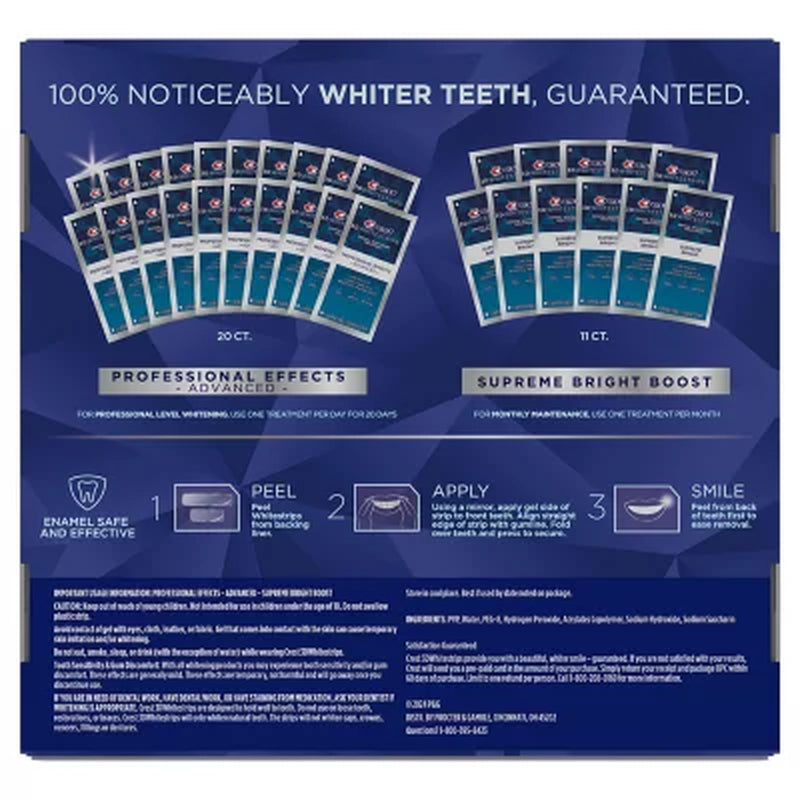 Crest 3D Whitestrips Professional Effects & Supreme Bright Whitening Kit