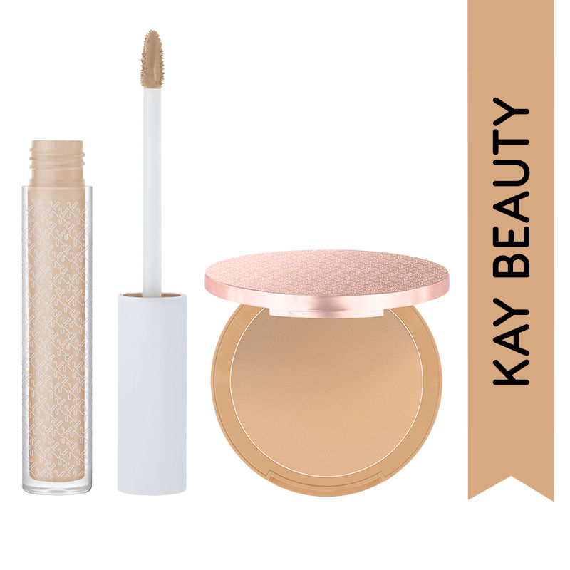 Kay Beauty Seamless Coverage with HD Liquid Concealer & Matte Compact (2 pcs)