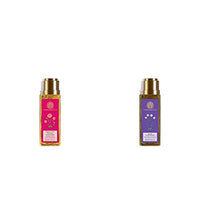 Forest Essentials Travel Size Facial Cleanser Rosewater, Honey Lemon, 50ml & Forest Essentials Hair Cleanser Amla, Honey and Mulethi, 50ml