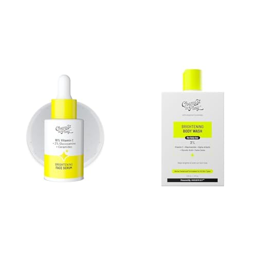 Chemist At Play 10% Vitamin C Face SerumFor All Skin Types 30ml + Brightening Body Wash For Women & Men | 236mL