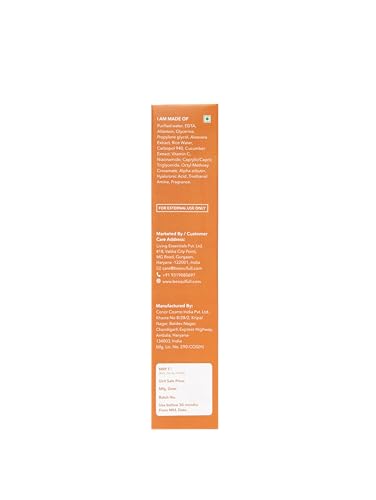 Be Soulfull Glow Guard Sunscreen with SPF 50+++Ultimate Sun Defense- helps to protect & minimise the effect of Sun & UV exposer- 50gms/.35 fl oz with