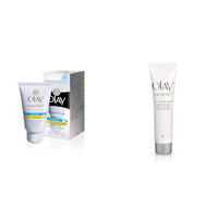 Olay Natural Aura| Vitamin B3, Pro B5, E with UV Protection| 40 gm,Olay Age Protect Anti-Ageing Cream | Lightens Dark Spots and Reduces Wrinkles | Normal, Oily, Dry,