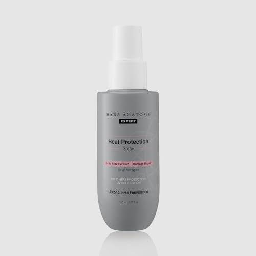 Bare Anatomy Heat Protection Spray Serum| Controls Frizz for up to 24 Hrs | Vitamin E, Pea Protein & Veg Keratin Enriched | Paraben Free | For Women & Men | Vegan |230 °C Heat Protection 150 ml