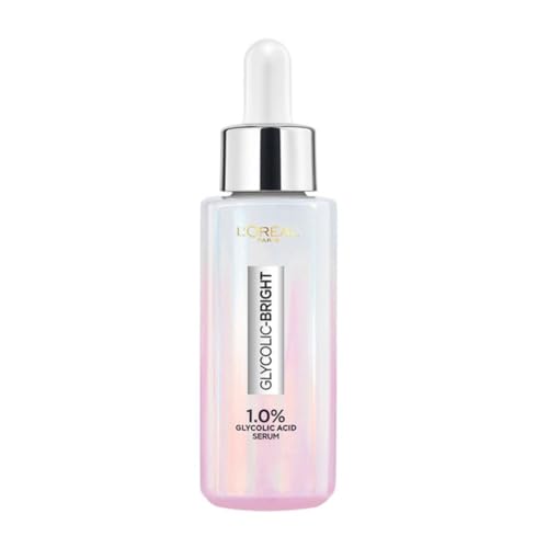 L'Oréal Paris Brightening Serum, Cream & Foam Face Wash Set for Face, 15Ml Serum, 15Ml Cream, 100Ml Cleanser, 1% Glycolic Acid, 2% Niacinamide, SPF 17