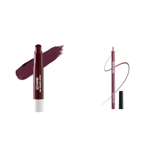 MARS Matte Super Stay LipstickLipstick for Women (2.6 gm) (18-MYSTICAL) Matte Lip Liner | One Swipe Smooth Application | Long Lasting Lip Pencil (1.4gm) (18-MAUVE MAGIC)