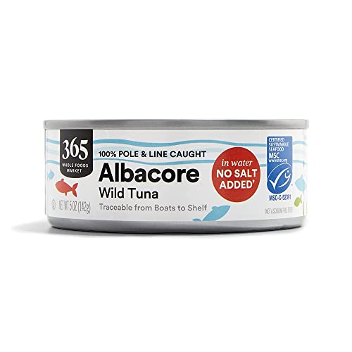 365 Tuna Albacore In Water No Salt Added, 5 Ounce