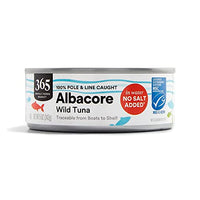 365 Tuna Albacore In Water No Salt Added, 5 Ounce