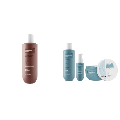 Bare Anatomy Volumizing Shampoo, Volume Shampoo For Thin & Flat Hair For Unisex, 250ml Damage Repair Shampoo + Hair Mask + Serum Kit, For Women and Men, 250 ml