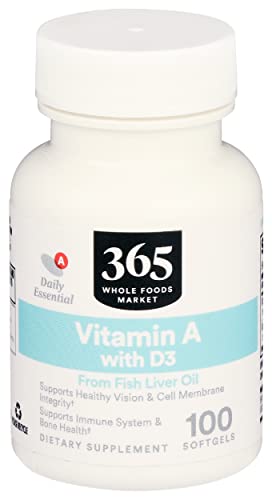 365 Vitamin A With D3, 100 Softgels