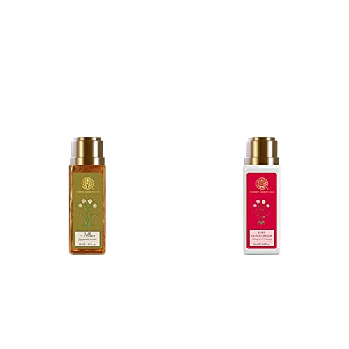 Forest Essentials Hair Cleanser, Japapatti and Brahmi, 50ml & Forest Essentials Hair Conditioner Bhringraj and Shikakai, 50ml
