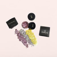 TS Cosmetics Gel Glitter Eyeshadow Hair Glitters | Holographic Chunky Body and Face Sparkling Gel Glitter | Long Lasting Waterproof Glitter (Beat That Eye)