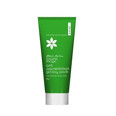 Aroma Magic Anti Pigmentation Glossy Face Pack| 5 powerful natural extracts |Fade Pigmentation,Blemishes & Dark circles |Radiant & Natural Glow |for Men & Women |All Skin Types|100gm Pack of 1