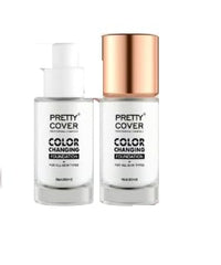 PRETTY COVER Colour Changing Foundation – Adaptive Formula for Perfect Skin Tone Match & Natural Finish