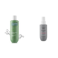Bare AnatomyEXPERT Anti-Dandruff Shampoo | Targets Oily Scalp and Sheds Dry Flakes 250ml + Heat Protection Spray Serum| Controls Frizz for up to 24 Hrs | Vitamin E, Pea Protein 150ml