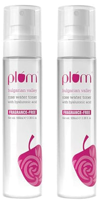 Plum Bulgarian Valley Rose Water Toner For Face|With Hyaluronic Acid & Bulgarian Rose Extracts|Tightens Pores|Instantly Hydrates|Balances Ph Levels|Non-Drying|Soft Spray Format|All Skin Types|100 Ml