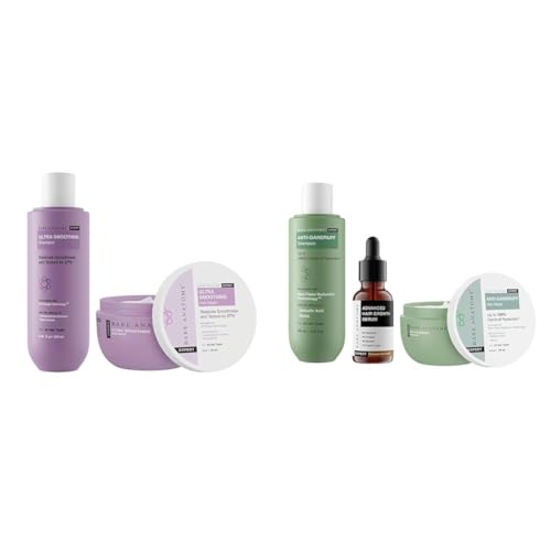 Bare Anatomy Ultra Smooth Shampoo + Hair Mask 250ml Expert Anti-Dandruff Shampoo + Mask for Women & Men