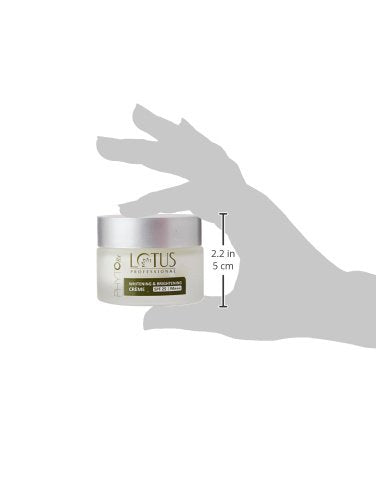 Lotus Professional PHYTORx WHITENING & BRIGHTENING CREAM SPF 25 | PA+++ | Radiant skin | Even skin tone | Pigmentation | Paraben Free | 50g
