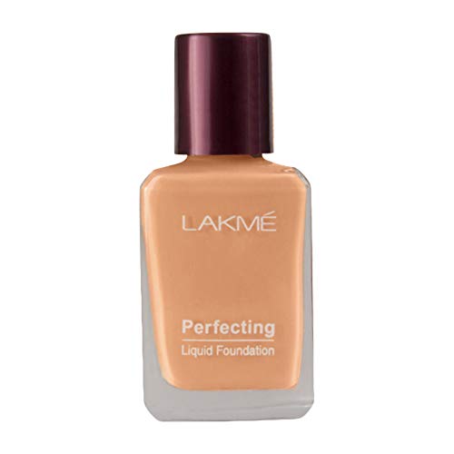 LAKMÉ 9 To 5 Complexion Care Cc Light Coverage Face Cream, Almond, Conceals Dark Spots & Blemishes, 30G & Perfecting Natural Liquid Foundation for Acne Prone Skin, Shell, 27Ml