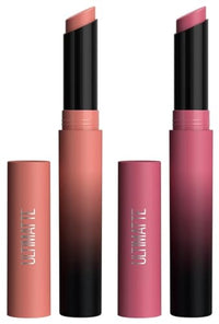 Maybelline New York Lipstick, Color Sensational Ultimattes, 699 More Buff, 1.7 g & Maybelline New York Lipstick, Color Sensational Ultimattes, 599 More Mauve, 1.7 g