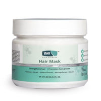DHI Hair Mask with Moringa, Hibiscus, Shea Butter & Rosemary | Strengthens & Promotes Hair Growth | Suitable For All Hair Types | For Men & Women | 200 ml