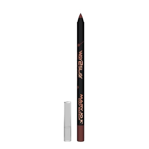 MARY JO K Matte Lip Pencil - Masque Red - Intense Color, No Feathering, All-Day Wear - [Quantity]