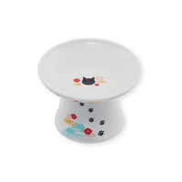 Necoichi Extra Wide Raised Cat Food Bowl, Elevated, Prevent Neck & Whisker Fatigue, Dishwasher and Microwave Safe, No.1 Seller in Japan! (Fuji Limited Edition, Extra Wide)