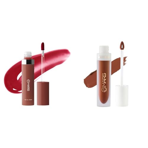 MARS Drip Lip Mist for Women (4.5 ml) (03-Rosewood Drip) Matte Liquid Lip Color | Long Lasting | Non-Transfer & Waterproof Lipstick for Women (4.5 ml) (05-Chocolate Delight)