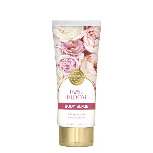 Body Cupid Rose Bloom Body Scrub | Gentle Exfoliation for Soft & Radiant Skin | Infused with Himalayan Rose Fragrance | 150ml