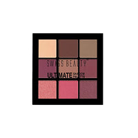 Swiss Beauty Long lasting Misty Finish Professional Makeup Fixer Spray for Face makeup|70 ML| & Ultimate 9 Pigmented colors Eyeshadow Palette| Multicolor - 01, 6gm |