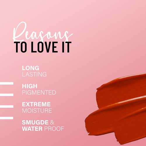 Seven Seas Pure Liquid Lipstick, Matte Finish, Purple (Roof Terracotta, 7ml)