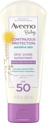 Aveeno Baby Continuous Protection Zinc Oxide Mineral Sunscreen Lotion for Sensitive Skin with, 88ml" )