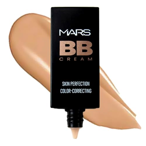 MARS BB Cream Lightweight Foundation | Blendable BB Cream for Women(30 ml) (Tan) Matte Lip Liner | One Swipe Smooth Application | Long Lasting Lip Pencil (1.4gm) (20-CHILL RED)
