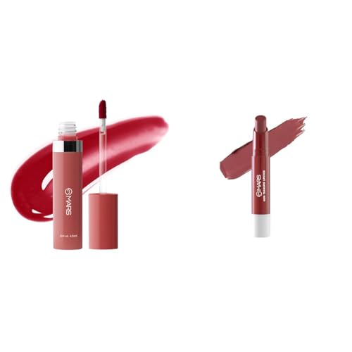 MARS Drip Lip Mist for Women (4.5 ml) (07-Pomelo Drip) Reapplication Matte Super Stay Lipstick | Up to 12 Hours Long Lasting | Smudge Proof and Waterproof Lipstick for Women (2.6 gm) (02-TREASURE)