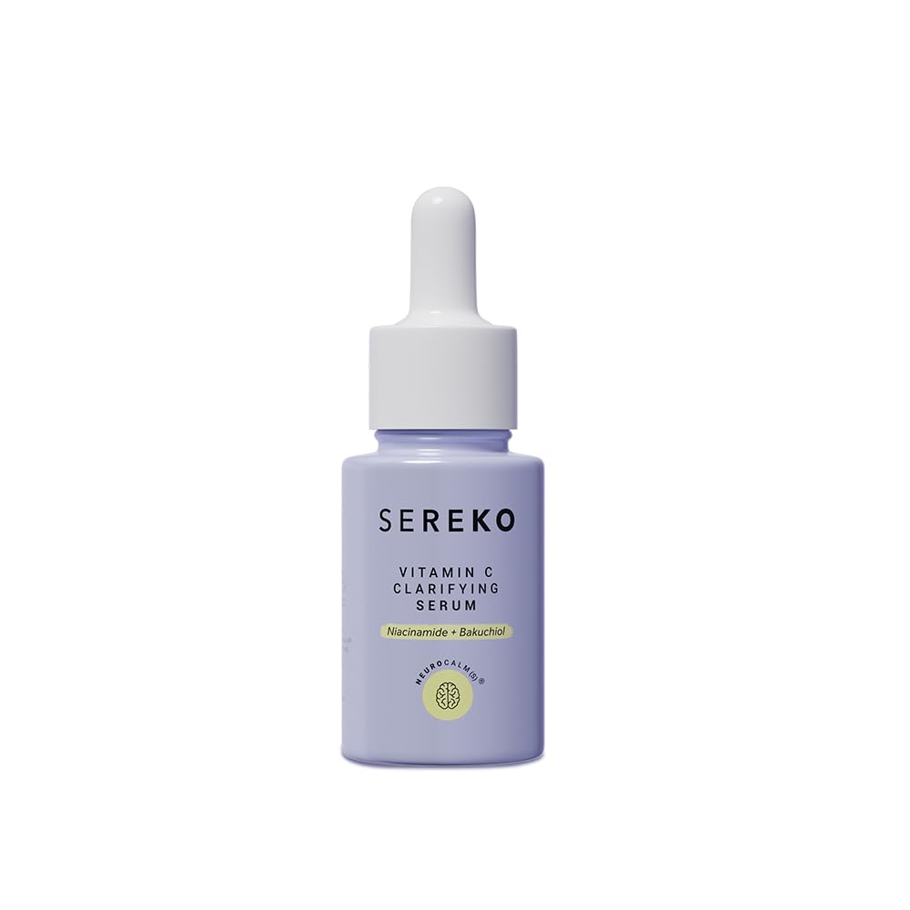SEREKO 50X Vitamin C Face Serum for Glowing & Brightening Skin | Suitable to All Skin Types | Reduce Dark Spot, Recurring Acne & Blemishes | With Psychodermatology Formula | 10ml