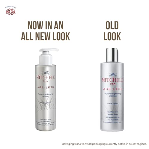Mitchell USA Age-Less Papaya Brightening Cleanser Facial Wash (200 ml)