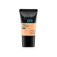 Maybelline New York Fit Me Matte+Poreless Liquid Full Coverage Foundation For Oily Skin Tube,230 Natural Buff,18Ml&Color Sensational Creamy Matte Lipstick,660 Touch Of Spice,3.9G,Pack Of 1