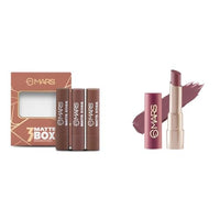 MARS Matte Box Set of 3 Lipsticks for Women (3x3.2 gm) (04-Brown) Creamy Matte Long Lasting Lipstick for Women (3.2 gm) (20-Grapeful Ghoomar)