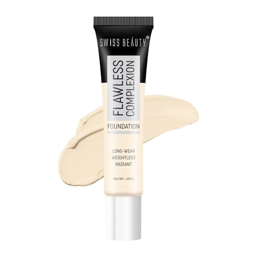 Swiss Beauty Pearl Illuminator Foundation, Face Makeup, Shade- Rose Ivory, 35Gm