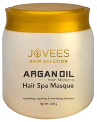 Jovees Herbal Argan Oil Hair Spa Masque | With Moroccan Argan Oil and Jojoba Oil | Gives Shiny and Smooth Hair | For All Hair Types 400G