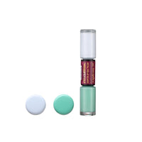 Typsy Beauty 2 In 1 Gel Nail Polish | Blue & Green | Quick Drying | Glossy Finish | Long Lasting | Chip Resistant |10 ml