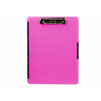 Dexas 3517-806 Slimcase 2 Storage Clipboard with Side Opening, Neon Pink. Organize in Style for Home, School, Work, or Trades! Ideal for Teachers, Nurses, Students, Homeschooling, and Beyond.